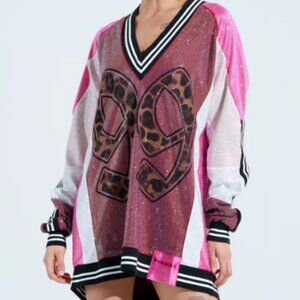 ONLY THE COOLEST RHINESTONE JERSEY DRESS - 1X